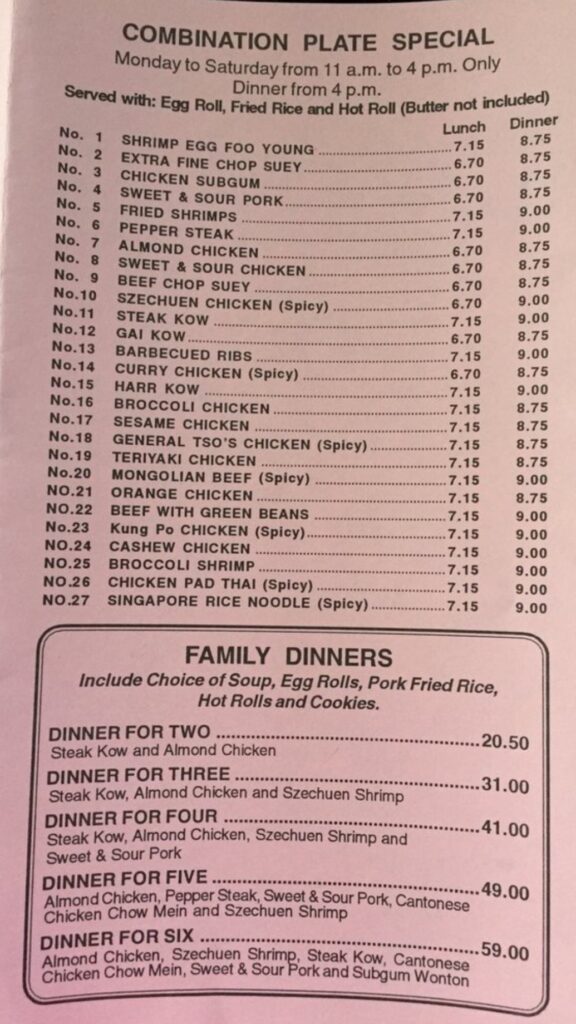 Peking Villa Menu 8